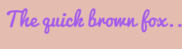 Image with Font Color A35AEC and Background Color E5BCB0